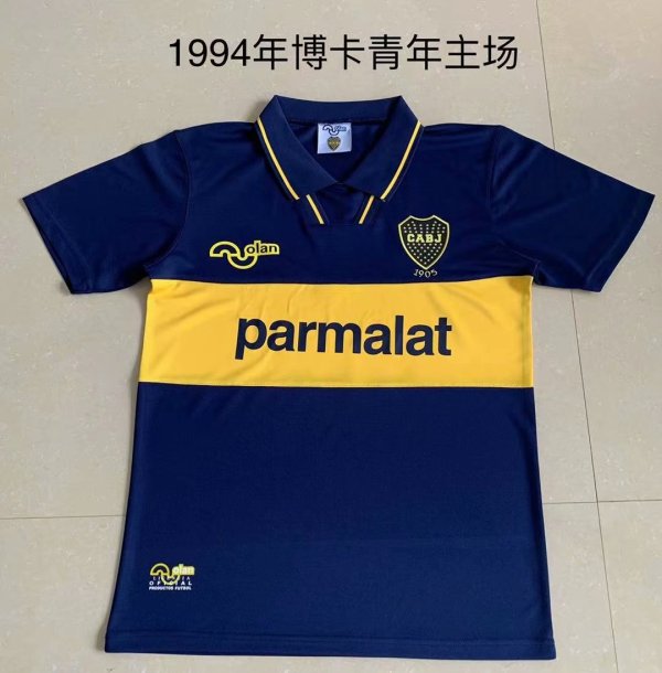 1994 Boca Home Fans 1:1 Quality Retro Soccer Jersey