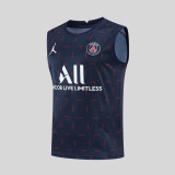 22/23 Paris Vest Training Suit Kit Black1:1 Quality Training Shirt