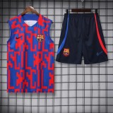 22/23 Barcelona Vest Training Suit Kit Red And Blue Camouflage 1:1 Quality Training Jersey