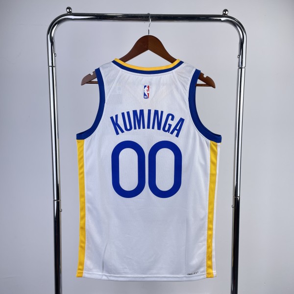 NBA Golden State Warriors White KUMINGA#00 Men Jersey Top Quality Hot Pressing Number And Name 2023