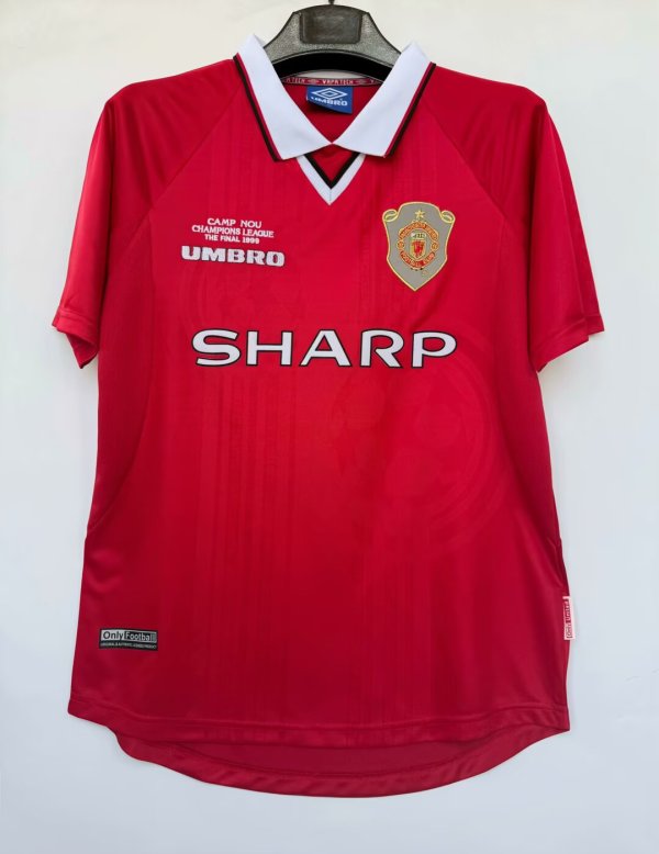 1999/2000 Manchester united Home Fans 1:1 Quality Retro Soccer Jersey