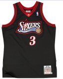 NBA Mitchell & ness76 3 Black 1:1 Quality
