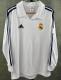 2001-2002 Retro Real Madrid Home Long Sleeve 1:1 Quality Soccer Jersey