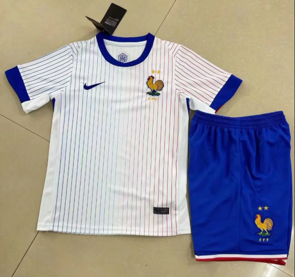 France Away 1:1 Kids Soccer Jersey 24/25