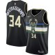 NBA Bucks 34 City Edition Black 1:1 Quality