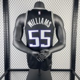 NBA Kings Black WILLIAMS#55 Men Jersey Top Quality Hot Pressing Number And Name 2023