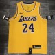 NBA Lakers round neck retro yellow 24 Kobe with chip 1:1 Quality