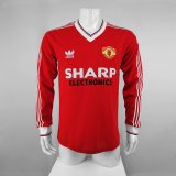 1983 Manchester United Home Long Sleeve 1:1 Quality Retro Soccer Jersey