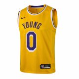NBA Laker yellow Kuzma No.0 1:1 Quality
