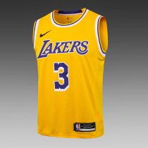 NBA Laker yellow Davis No.3 1:1 Quality