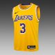 NBA Laker yellow Davis No.3 1:1 Quality