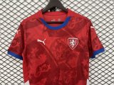 Czech Republic  Red Home  Fans 1:1 Quality Soccer Jersey 24/25