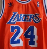 NBA Lakers #24 Kobe up orange down Blue Vintage mesh 1:1 Quality