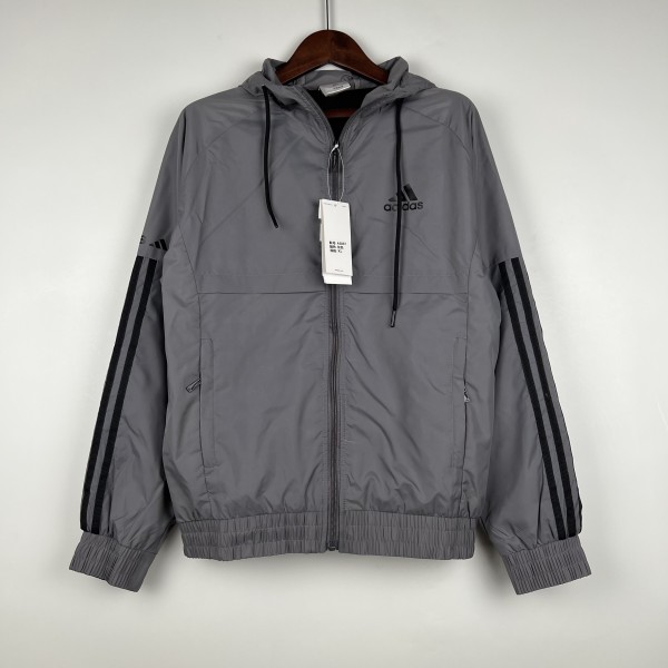Adidas Gray New Windbreaker(袖子小阿迪款)2023