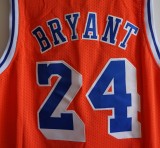 NBA Lakers #24 Kobe up orange down Blue Vintage mesh 1:1 Quality