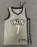 NBA Nets grey Durant No.7 1:1 Quality