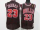 NBA Chicago Bull #23 Jordan Golden black red bar 1:1 Quality