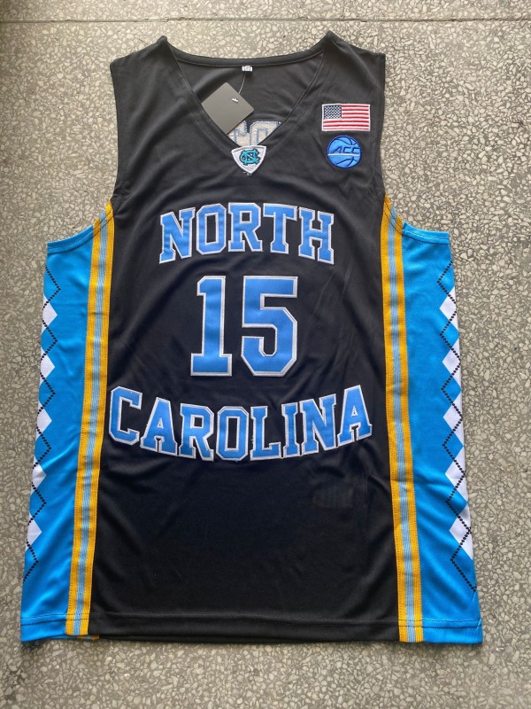 University of North Carolina #15 Black University Jersey 1:1 Quality