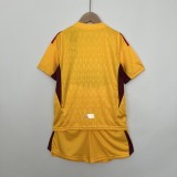 23/24 Colo colo Goalkeeper Yellow 1:1 Kids Soccer Jersey