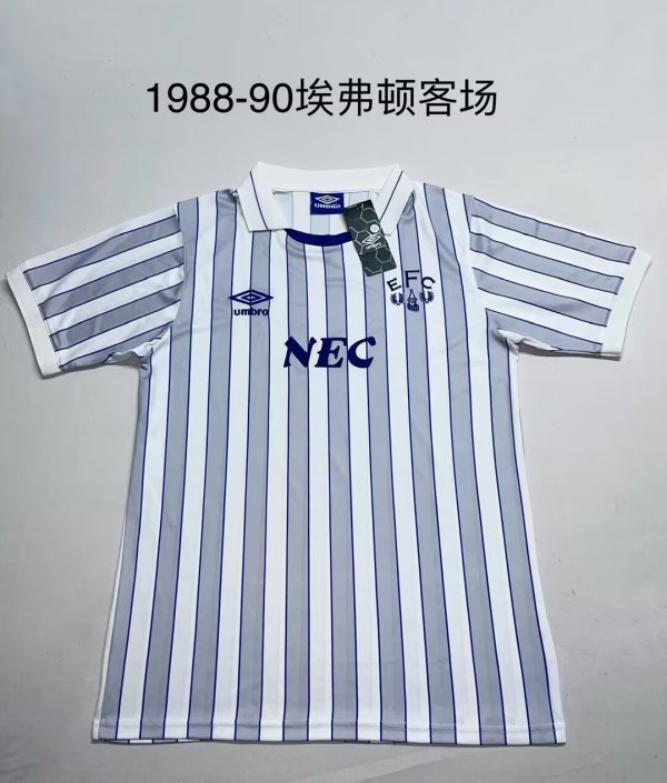 Everton Away 1:1 Quality Retro Soccer Jersey 1998/2000
