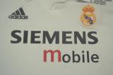 2002/2003 Real Madrid Home Long Sleeve 1:1 Quality Retro Soccer Jersey