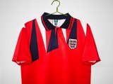 England  Away  Red  1:1 Quality Retro Soccer Jersey 1992