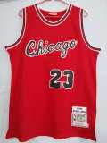 NBA Mitchell & Ness bull 23 Vintage Red 1:1 Quality