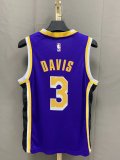 NBA Laker purple Davis No.3 1:1 Quality
