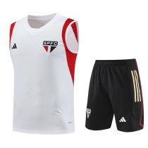 23/24 Sao Paulo White 1:1 Quality Training Vest（A-Set）