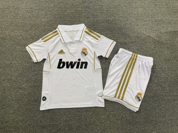 Real Madrid Home 1:1 Kids Retro Soccer Jersey 2011/2012
