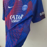 PSG Blue Red Fans Version 1:1 Quality Training Shirt 23/24