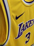 NBA Laker yellow Davis No.3 1:1 Quality
