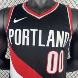 NBA Trail Blazers Black HENDERERSON#00 Men Jersey Top Quality Hot Pressing Number And Name 2023