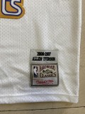 NBA Nuggets # 3 Lverson snow mountain white top Mesh Jersey 1:1 Quality