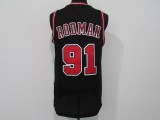 NBA Bull #91 Rodman Retro Black 1:1 Quality
