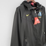 2022 Brazil Black Windbreaker