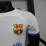 23/24 Barcelona Away White Player 1:1 Quality Soccer Jersey