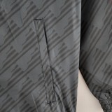2022 Sao Paulo Black Windbreaker（白色阿迪红白三边）