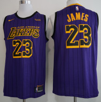 NBA New Laker (city version) 23 James purple 1:1 Quality