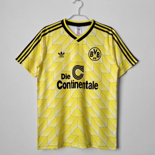 Dortmund Home Yellow 1:1 Retro Soccer Jersey 1988