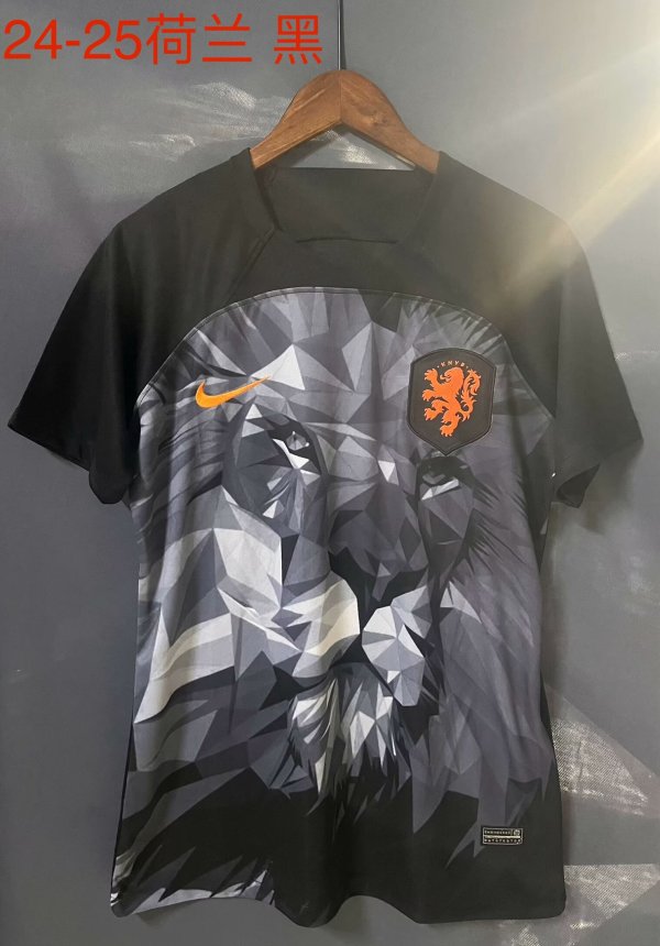 Netherlands Special Edition Black Fans 1:1 Quality Soccer Jersey 24/25