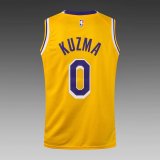 NBA Laker yellow Kuzma No.0 1:1 Quality