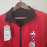Argentina Black-Red Double Sided Windbreaker 2022