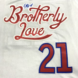 NBA 76ers Embiid #21 White City Edition 1:1 Quality NBA Jersey 23