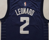 NBA New season Express (new fabric print) Leonard city version 2 dark blue, black, white 1:1 Quality