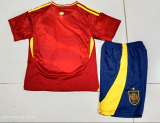 Spain Home Kids 1:1 Quality Soccer Jersey 24/25