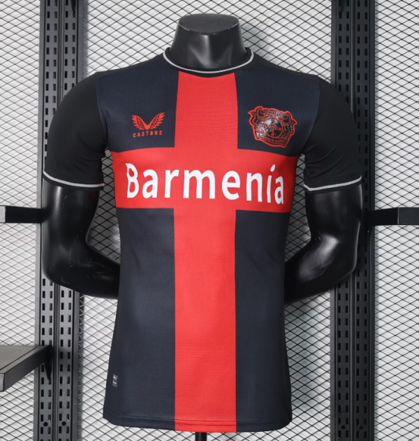Bayer Leverkusen Home Black Player Version Soccer Jersey 23/24