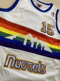 NBA Nuggets # 15 Anthony snow mountain white top Mesh Jersey 1:1 Quality