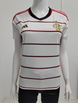 23/24 Flamengo Away White 1:1 Quality Women Soccer Jersey