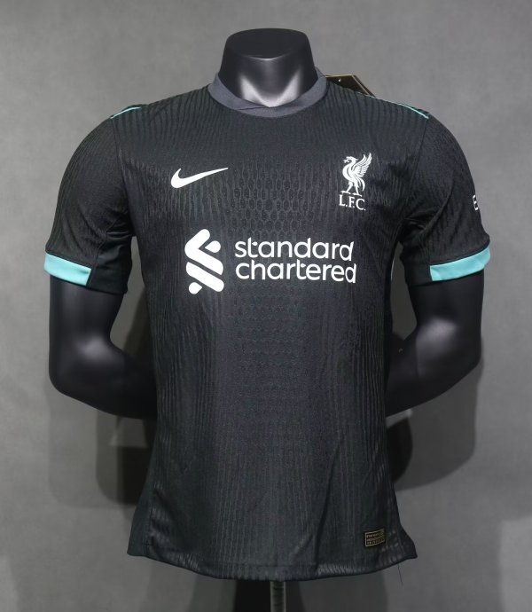 Liverpool Away Black Player 1:1 Quality Soccer Jersey 24/25